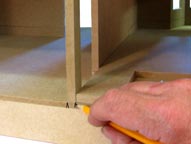 install a dollhouse divider